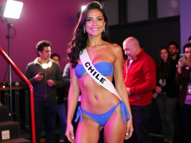 Emilia Dides destaca en desfile de bañadores y asegura su candidatura para Miss Universo 2024